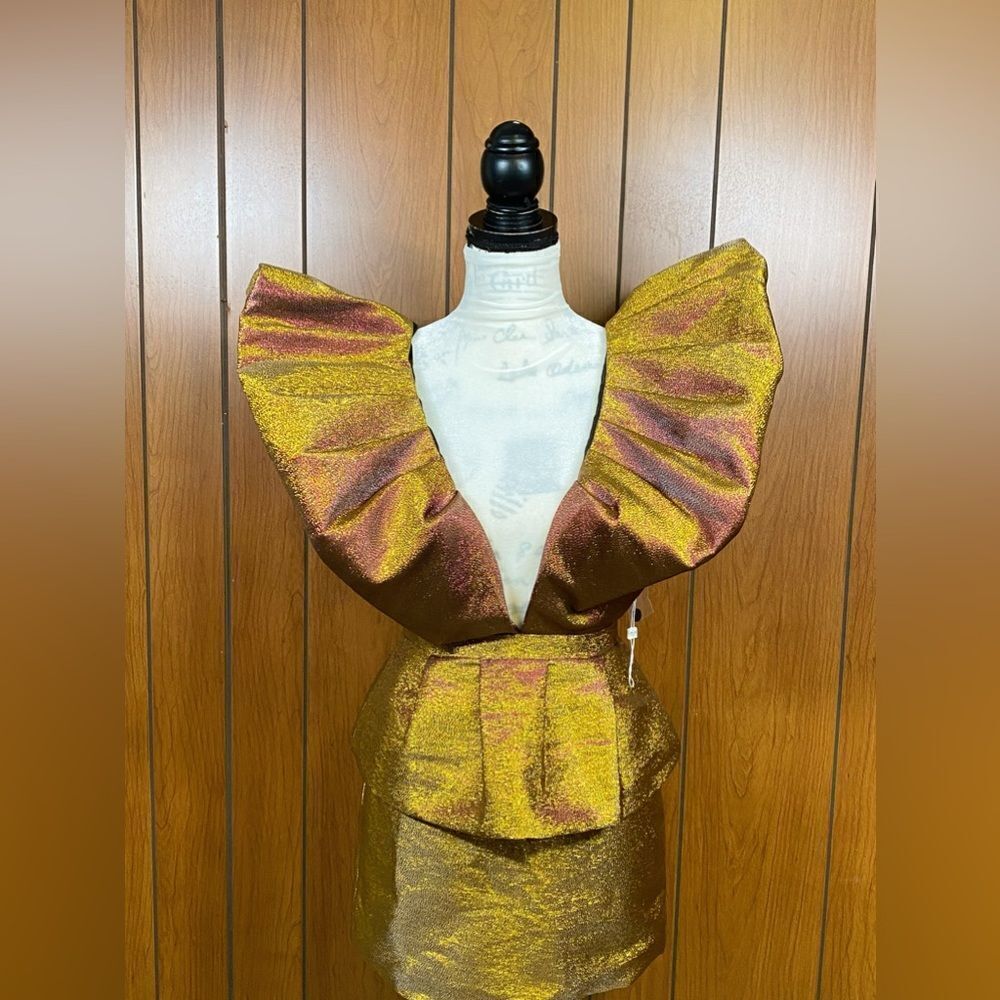 Ronny Kobo Ruffled mini dress size S - Picture 7 of 11